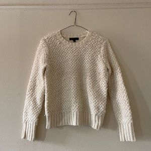 Banana Republic cream crew neck sweater, size xs